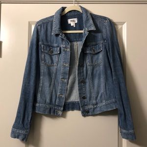 PAIGE Distressed Denim Jean Jacket